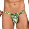 Green Snakeskin Pattern Sexy Men's Thong